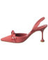 Фото #2 товара Alexandre Birman Clarita Stiletto Flare Suede Slingback Pump Women's Orange 40