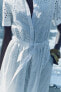Фото #10 товара Платье-рубашка с вышивкой — zw collection ZARA