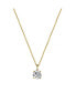 ფოტო #1 პროდუქტის Clear Cubic Zirconia Round Pendant Necklace