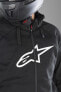 Motorradhoodie Alpinestars Chrome Sport Schwarz