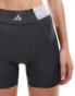 adidas Performance Hyperglam 5 inch shorts in grey