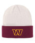 Фото #1 товара Big Boys and Girls Cream, Burgundy Washington Commanders Bone Cuffed Knit Hat