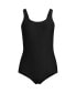 Фото #1 товара Plus Size Texture Soft Cup Tugless Sporty One Piece Swimsuit