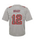 Big Boys Tom Brady Gray Tampa Bay Buccaneers Atmosphere Game Jersey