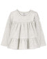 Baby Tiered Long-Sleeve Ribbed Top 18M