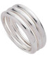 ფოტო #1 პროდუქტის Sterling Silver 3-Pc. Set Stack Rings