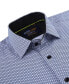 ფოტო #2 პროდუქტის Men's Geometric Four-Way Stretch Button Down Shirt