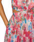 Women's Foiled Chiffon Maxi Dress