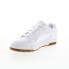 Фото #7 товара Puma Slipstream LO Gum 39322301 Mens White Leather Lifestyle Sneakers Shoes