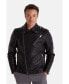 Фото #1 товара Men's Fashion Leather Jacket, Black