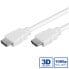 Фото #2 товара VALUE HDMI High Speed Cable + Ethernet - M/M 1 m - 1 m - HDMI Type A (Standard) - HDMI Type A (Standard) - 10.2 Gbit/s - White