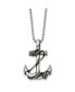 Фото #1 товара Chisel antiqued Anchorite Rope Pendant Ball Chain Necklace