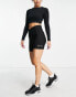 Фото #3 товара Gym King waffle bootie shorts in black