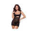Фото #1 товара Chemise with Lace Black