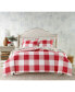 Фото #5 товара Red Check Flannel Duvet Cover, Full/Queen, Created for Macy's
