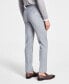 Фото #3 товара Men's Skinny-Fit Sharkskin Suit Pants, Created for Macy's