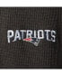 Men's Heathered Gray New England Patriots Logo Maverick Thermal Henley Long Sleeve T-shirt