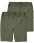 Фото #2 товара Kid 2-Pack Lightweight Uniform Shorts in Quick Dry Active Poplin 12