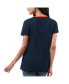 Фото #2 товара Women's Navy Auburn Tigers Recruit Ringer T-shirt