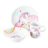 Фото #1 товара Kindergeschirr Set Einhorn 3-teilig