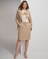 Фото #5 товара Women's Linen Blend Cinch-Waist Blazer