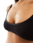 Weekday Inez soft scoop bra in black