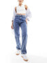 Фото #2 товара Tommy Jeans Julie high rise straight leg jeans in mid wash