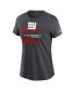 Women's Anthracite New York Giants 2022 NFL Playoffs T-shirt