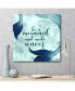 Фото #2 товара Mermaid Quotes I 20" x 20" Gallery-Wrapped Canvas Wall Art