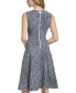 Women's Printed Sleeveless A-Line Dress