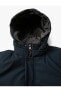 Фото #100 товара Куртка с капюшоном Koton Анорак с молнией и кнопками Fleto с двойными карманами