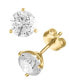 ფოტო #4 პროდუქტის Diamond Stud Earrings (1 1/3 ct. t.w.) in 14K White or Yellow Gold