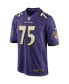 Men's Jonathan Ogden Purple Baltimore Ravens Game Retired Player Jersey