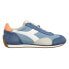 Фото #1 товара Diadora Equipe H Canvas Stone Wash Lace Up Mens Blue Sneakers Casual Shoes 1747
