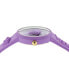 ფოტო #2 პროდუქტის Women's Swiss Purple Silicone Strap Watch 38mm