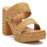 Фото #2 товара BEACH by Matisse Gem Platform Block Heels Womens Brown Casual Sandals GEM-230