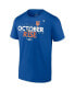 Фото #3 товара Men's Royal New York Mets 2022 Postseason Locker Room T-shirt