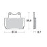 Фото #1 товара MOTO-MASTER Yamaha 408504 Brake Pads