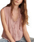 Фото #5 товара Women's Pleated Pintucked Sleeveless Blouse