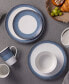 Colorscapes Layers 12 Piece Coupe Dinnerware Set