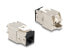 Фото #3 товара Delock Keystone Modul RJ45 Buchse zu LSA Cat.6A werkzeugfrei schwarz Set 10