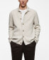 Фото #1 товара Men's Buttoned Ribbed Cardigan