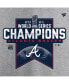 ფოტო #5 პროდუქტის Big Girls Heathered Gray Atlanta Braves 2021 World Series Champions Locker Room T-shirt