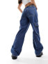 Фото #7 товара Dr Denim Hill cargo low waist relaxed fit wide straight leg jeans with pockets in pebble mid stone