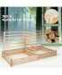 Фото #4 товара Raised Garden Bed with 3 Trellises with Divided Compartments for Flowers