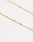 ASOS DESIGN sunglasses chain with dot dash design in gold tone