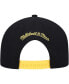 Men's Black Pittsburgh Penguins Retro Lock Up Snapback Hat - фото #4