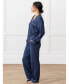 ფოტო #3 პროდუქტის Women's Long Sleeve Stretch-Knit Viscose from Bamboo Pajama Set