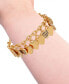 ფოტო #3 პროდუქტის Gold-Tone Pavé & Logo Heart Charm Bracelet