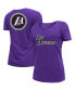 Фото #1 товара Women's Purple Los Angeles Lakers 2022/23 City Edition V-Neck T-shirt
